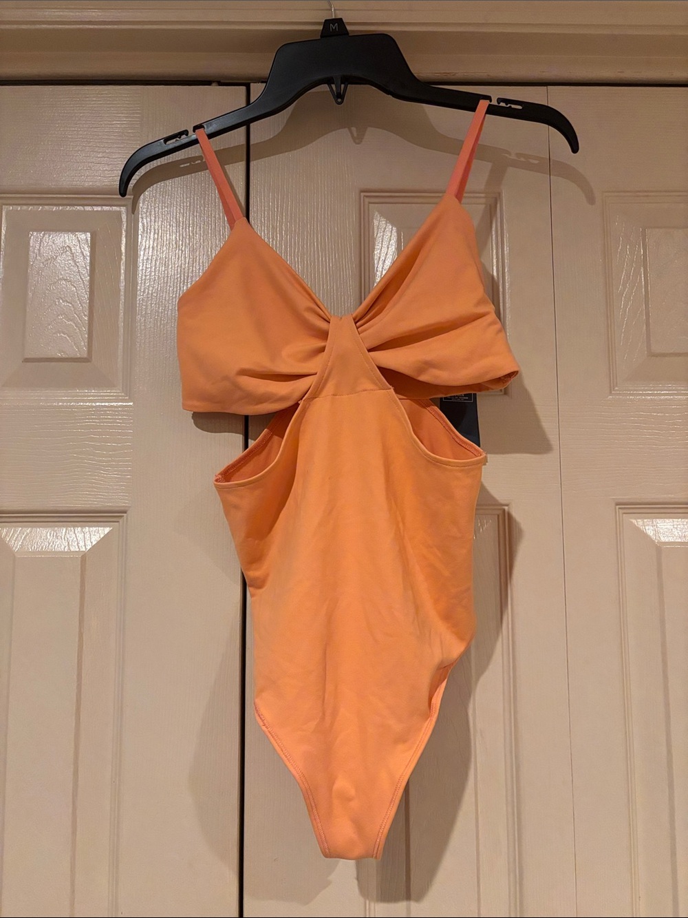 Abercrombie & Fitch Peach Orange Twist-Front Bodysuit
